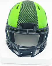 Byron Murphy II Autographed Seattle Seahawks Rave Green Speed Mini Helmet (Smudged) MCS Holo #62696