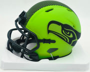 Byron Murphy II Autographed Seattle Seahawks Rave Green Speed Mini Helmet (Smudged) MCS Holo #62685