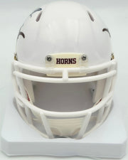 Byron Murphy II Autographed Texas Longhorns White Speed Mini Helmet (Smudged) MCS Holo #62578