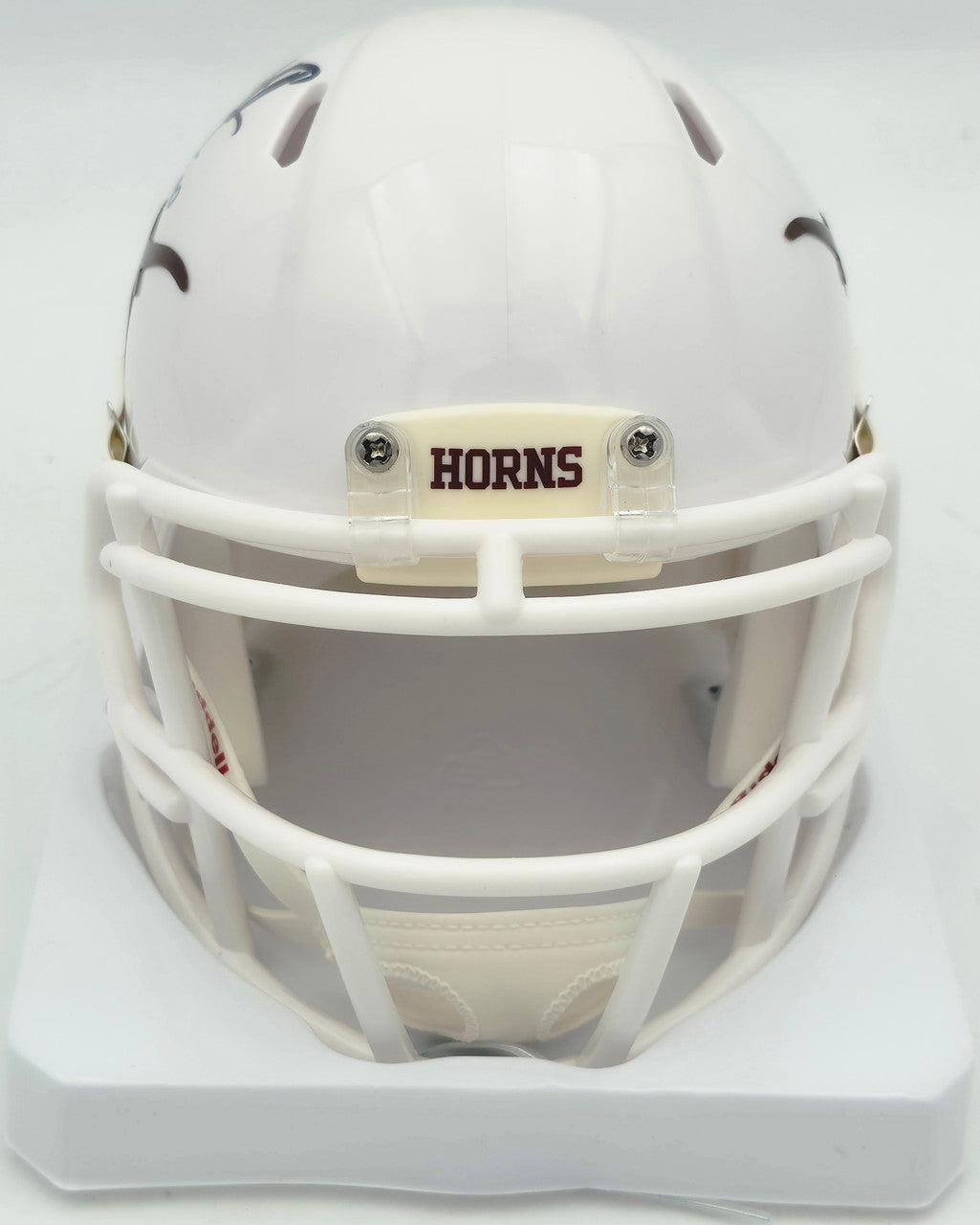 Byron Murphy II Autographed Texas Longhorns White Speed Mini Helmet (Smudged) MCS Holo #62578