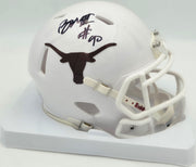 Byron Murphy II Autographed Texas Longhorns White Speed Mini Helmet (Smudged) MCS Holo #62581
