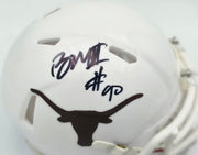Byron Murphy II Autographed Texas Longhorns White Speed Mini Helmet (Smudged) MCS Holo #62581