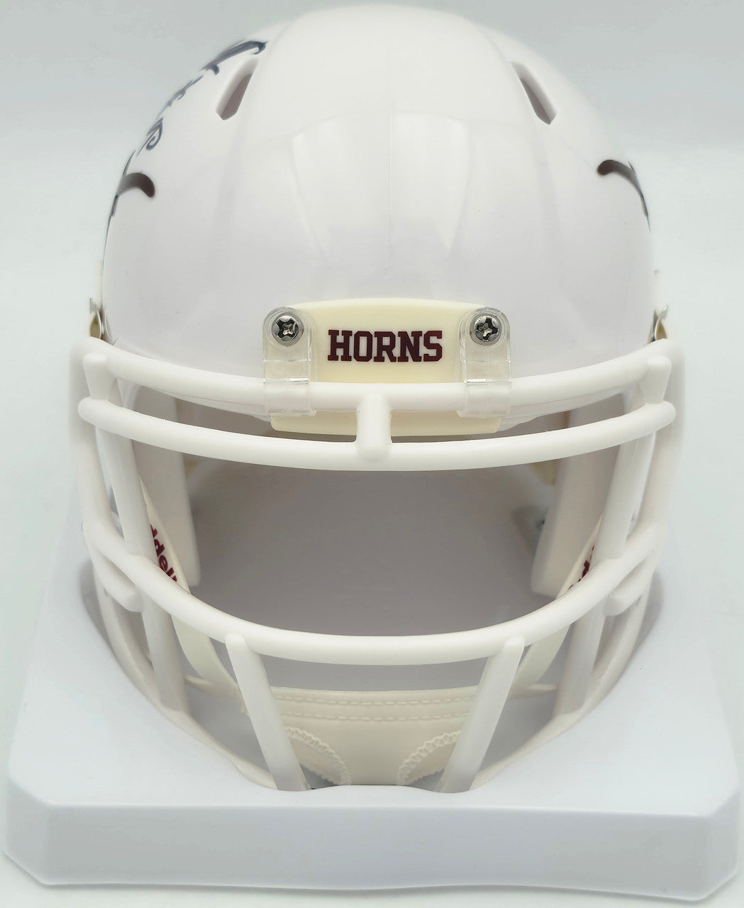 Byron Murphy II Autographed Texas Longhorns White Speed Mini Helmet (Smudged) MCS Holo #62581