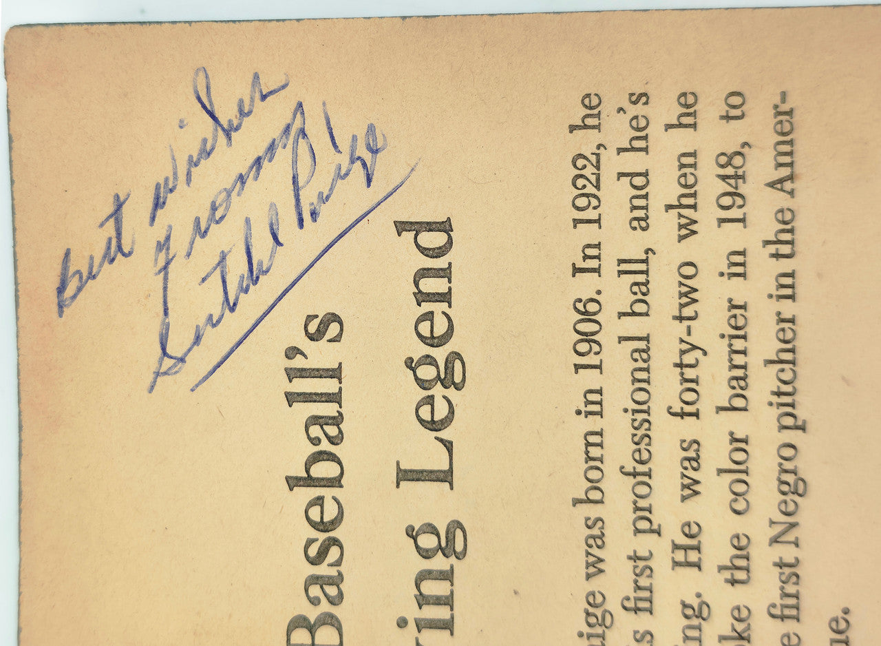 Satchel Paige Autographed Maybe I'll Pitch Forever Book Negro Leagues "Best Wishes" Beckett BAS #AE43590