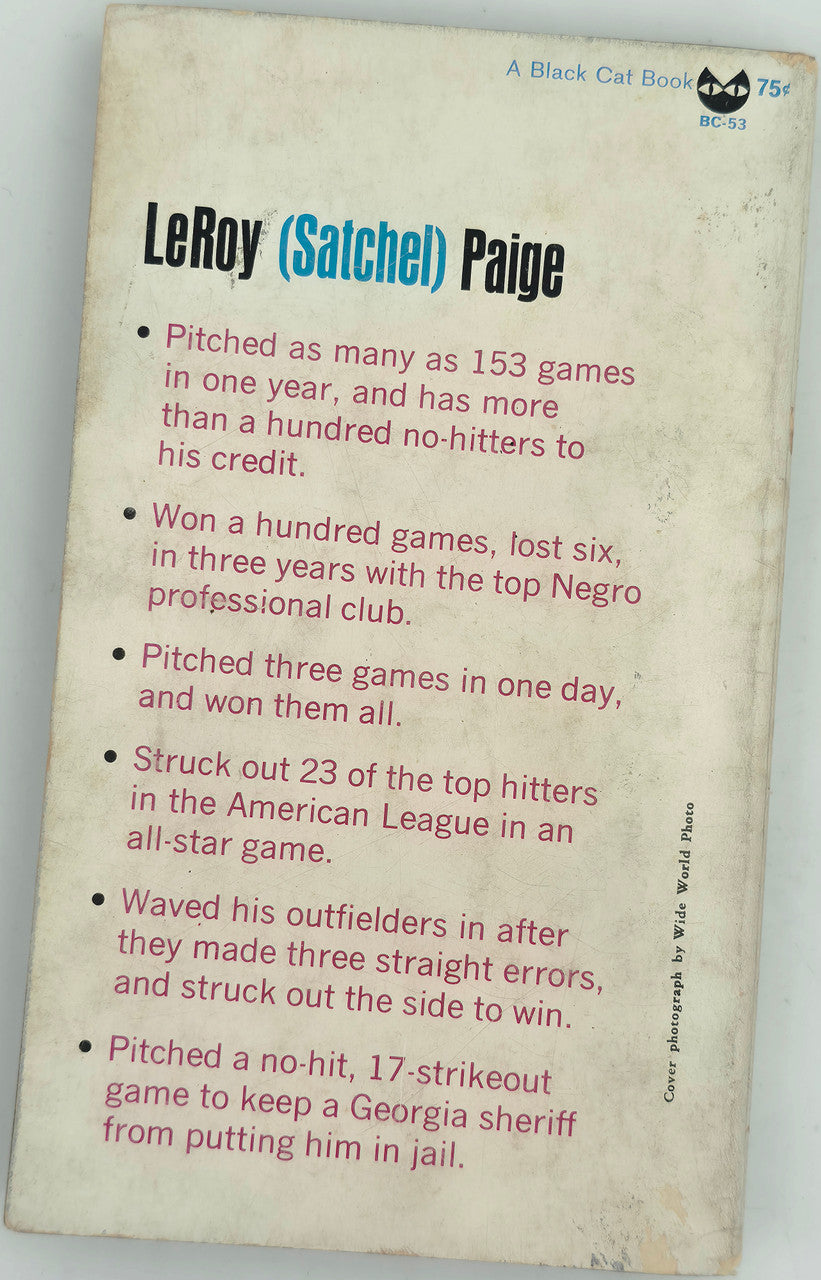 Satchel Paige Autographed Maybe I'll Pitch Forever Book Negro Leagues "Best Wishes" Beckett BAS #AE43590
