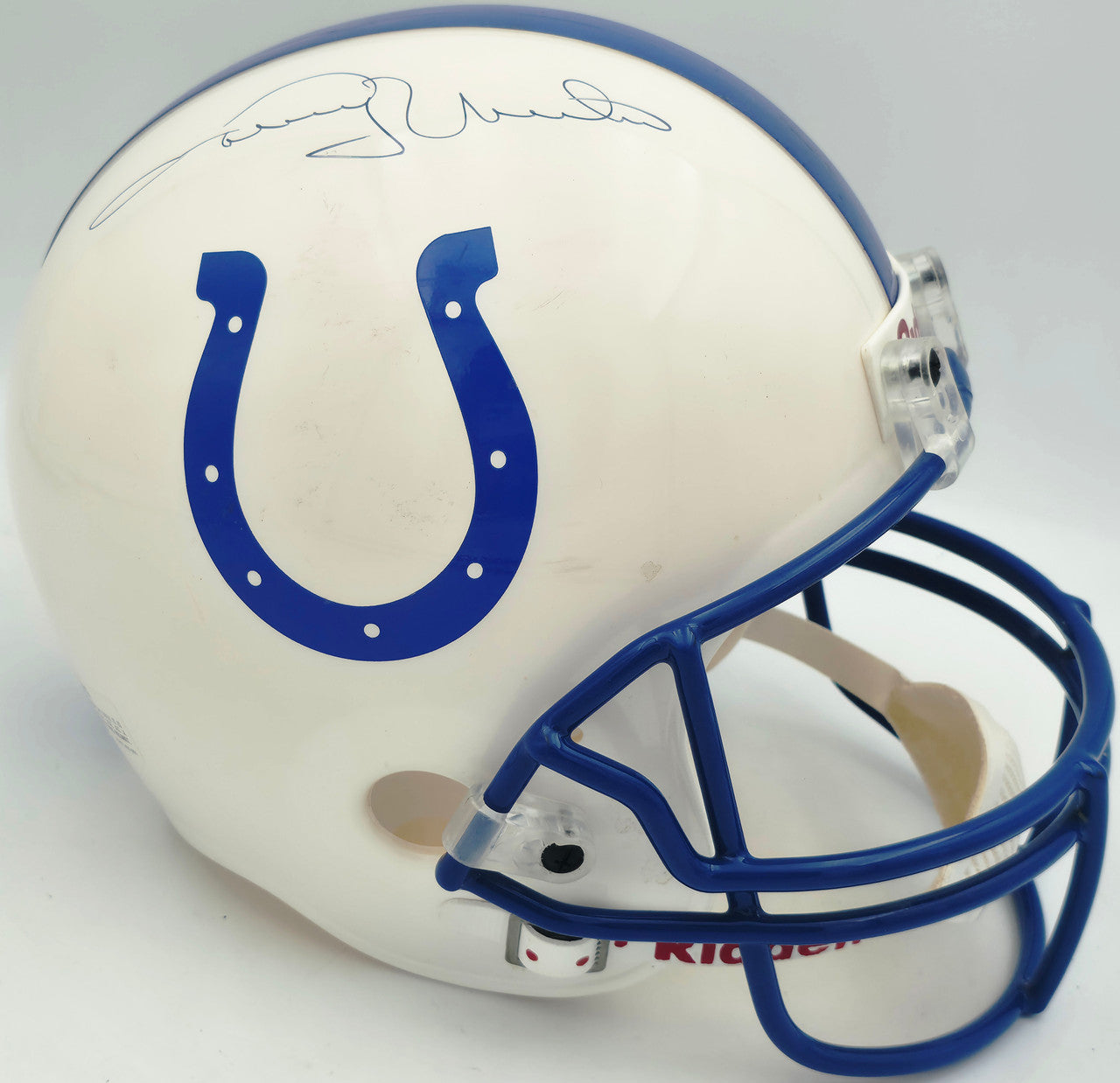 Johnny Unitas Autographed Baltimore Colts White Full Size Replica Helmet PSA/DNA #2A05615