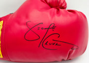 George Chuvalo Autographed Red Everlast Boxing Glove RH Beckett BAS QR #BS30361