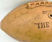 1962 Green Bay Packers NFL Champions Autographed Official NFL Leather Wilson Football With 34 Signatures Including Vince Lombardi Beckett BAS QR #AE65355