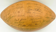 1962 Green Bay Packers NFL Champions Autographed Official NFL Leather Wilson Football With 34 Signatures Including Vince Lombardi Beckett BAS QR #AE65355