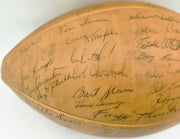 1962 Green Bay Packers NFL Champions Autographed Official NFL Leather Wilson Football With 34 Signatures Including Vince Lombardi Beckett BAS QR #AE65355