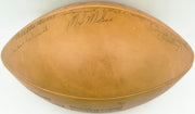 1962 Green Bay Packers NFL Champions Autographed Official NFL Leather Wilson Football With 34 Signatures Including Vince Lombardi Beckett BAS QR #AE65355