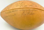 1962 Green Bay Packers NFL Champions Autographed Official NFL Leather Wilson Football With 34 Signatures Including Vince Lombardi Beckett BAS QR #AE65355