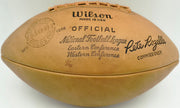 1962 Green Bay Packers NFL Champions Autographed Official NFL Leather Wilson Football With 34 Signatures Including Vince Lombardi Beckett BAS QR #AE65355