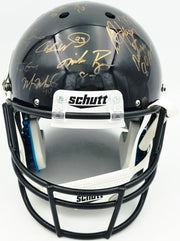 College Football's Best Heisman Winners Autographed Black Full Size Schutt Replica Helmet With 24 Signatures Including Barry Sanders & Bo Jackson Steiner Holo #SS149099