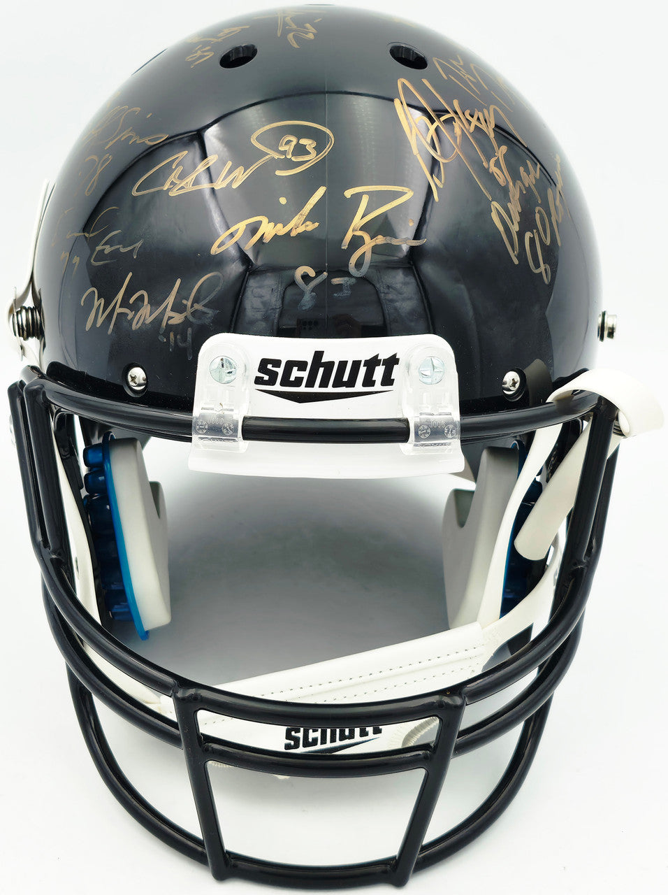 College Football's Best Heisman Winners Autographed Black Full Size Schutt Replica Helmet With 24 Signatures Including Barry Sanders & Bo Jackson Steiner Holo #SS149099
