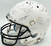 College Football's Best Heisman Winners Autographed White Full Size Schutt Replica Helmet With 24 Signatures Including Barry Sanders & Bo Jackson Steiner Holo #SS149812