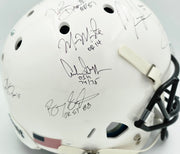 College Football's Best Heisman Winners Autographed White Full Size Schutt Replica Helmet With 24 Signatures Including Barry Sanders & Bo Jackson Steiner Holo #SS149812