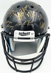 College Football's Best Heisman Winners Autographed Black Full Size Schutt Replica Helmet With 24 Signatures Including Barry Sanders & Bo Jackson Steiner Holo #SS149098