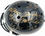 College Football's Best Heisman Winners Autographed Black Full Size Schutt Replica Helmet With 24 Signatures Including Barry Sanders & Bo Jackson Steiner Holo #SS149098