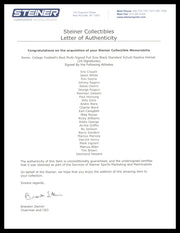 College Football's Best Heisman Winners Autographed Black Full Size Schutt Replica Helmet With 24 Signatures Including Barry Sanders & Bo Jackson Steiner Holo #SS149099