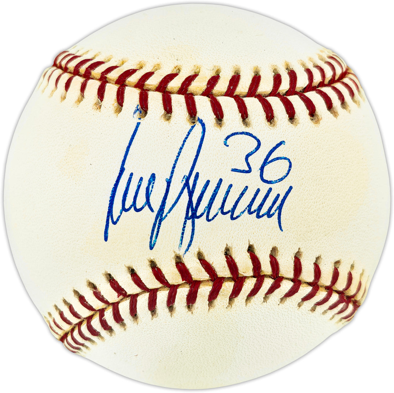 Jose Paniagua Autographed Official MLB Baseball Seattle Mariners Expos MCS Holo #63645