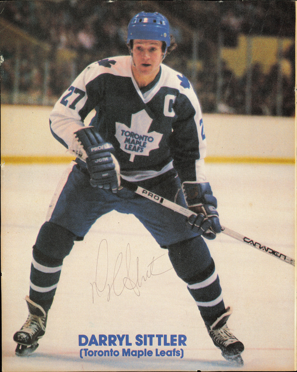 Darryl Sittler Autographed 8x10 Magazine Page Photo Toronto Maple Leafs SKU #258162