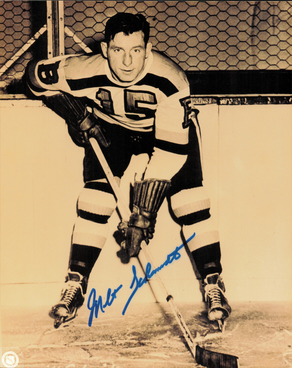 Milt Schmidt Autographed 8x10 Photo Boston Bruins SKU #258166