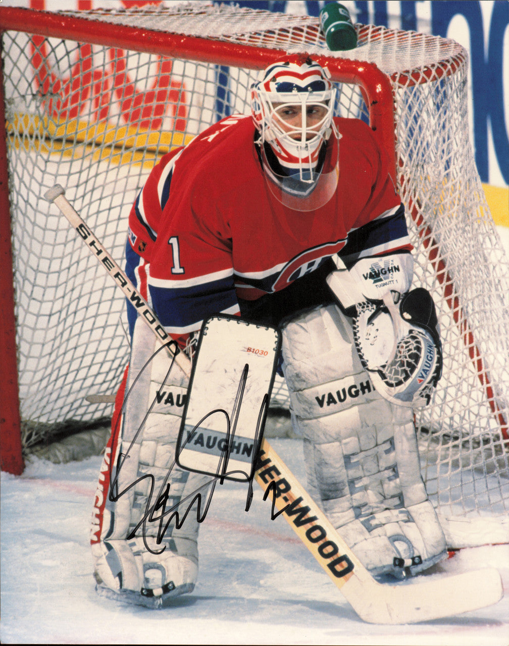 Ron Tugnutt Autographed 8x10 Photo Motreal Canadiens SKU #258169