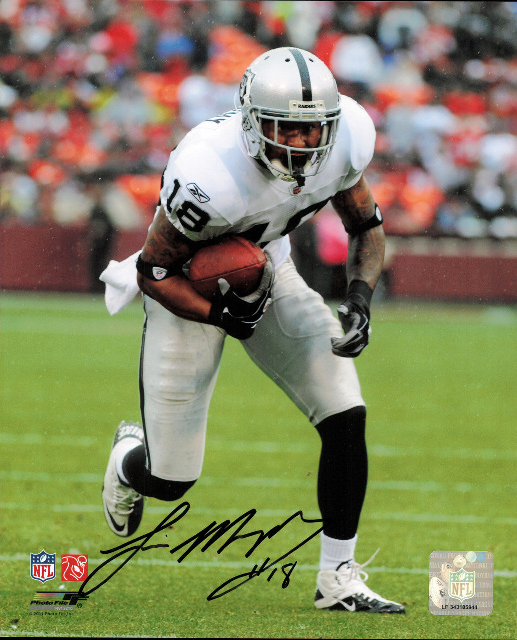 Louis Murphy Autographed 8x10 Photos (14 Count Lot) Oakland Raiders SKU #258176