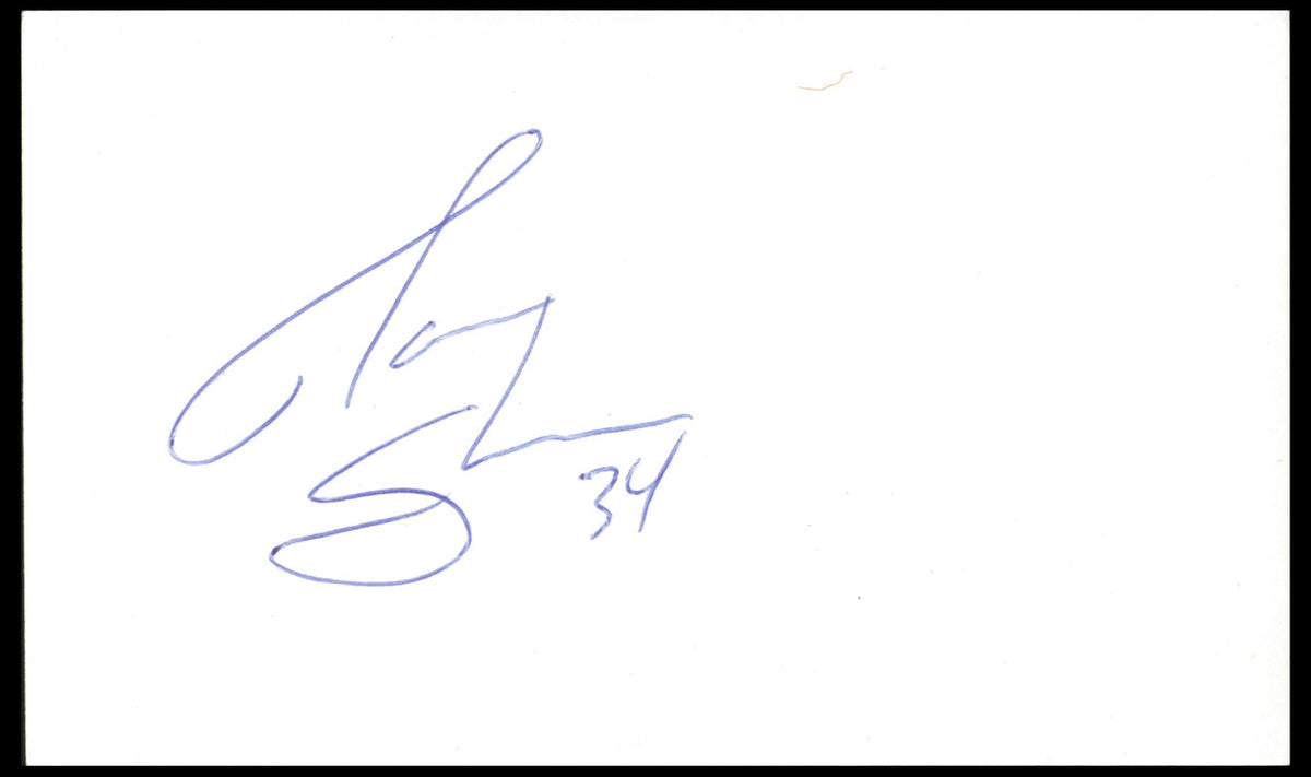 David Shaw Autographed 3x5 Index Cards (14 Count Lot) Boston Bruins SKU #258127
