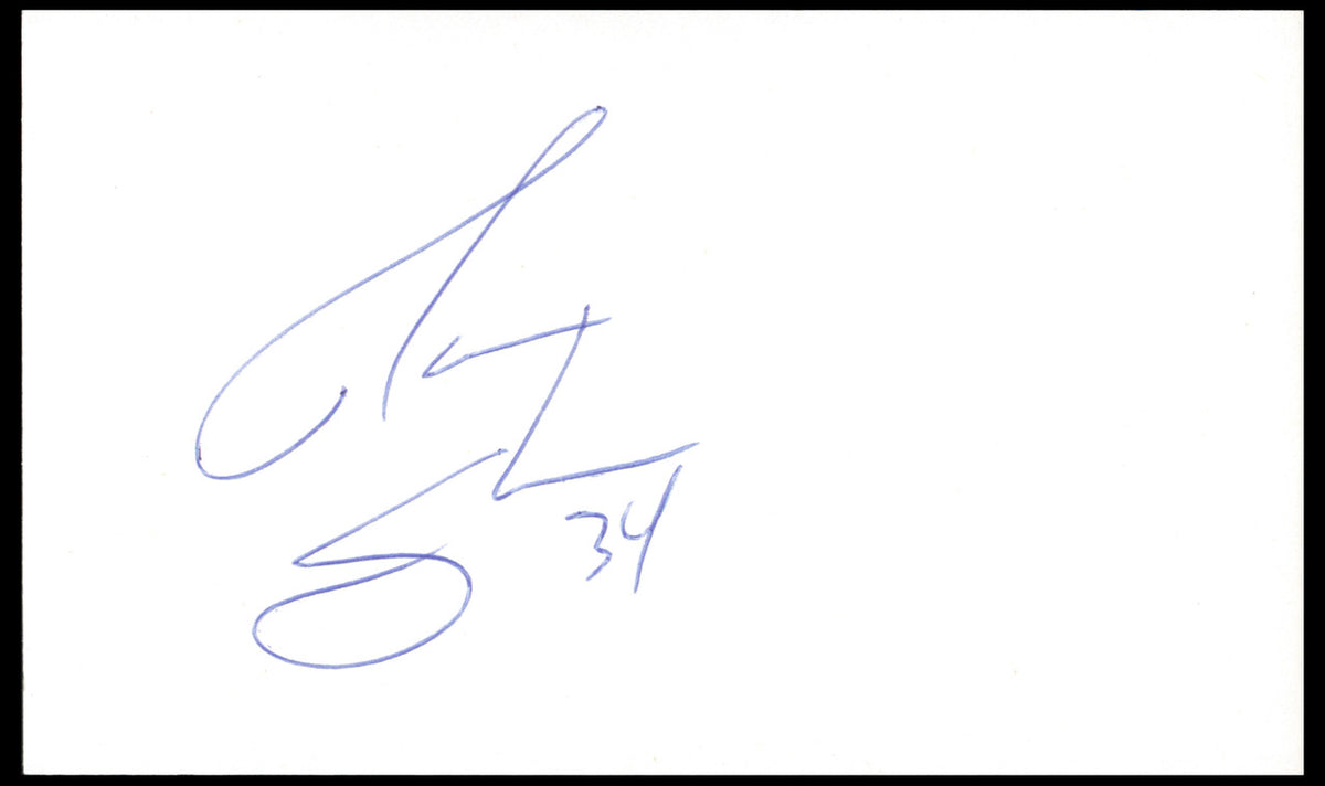 David Shaw Autographed 3x5 Index Cards (14 Count Lot) Boston Bruins SKU #258127