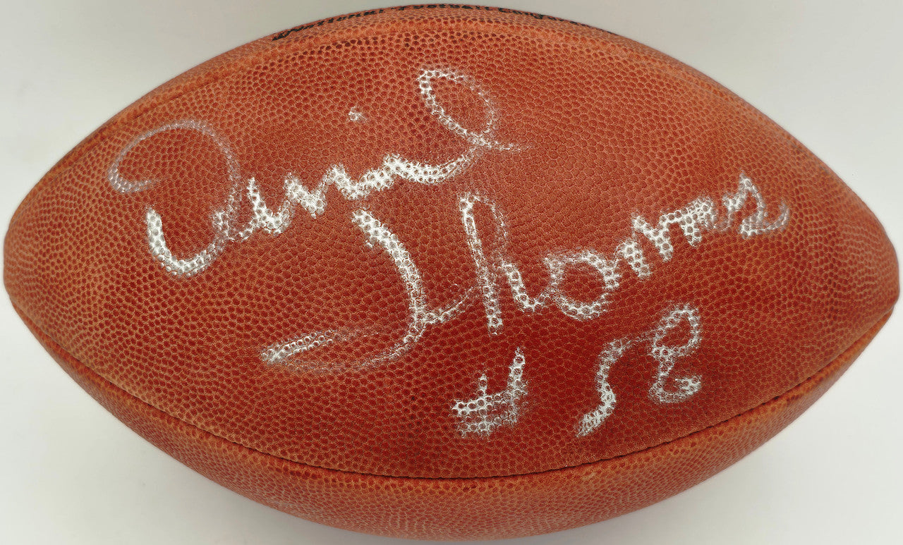 Derrick Thomas Autographed Official NFL Leather Game Football Kansas City Chiefs JSA #XX99561