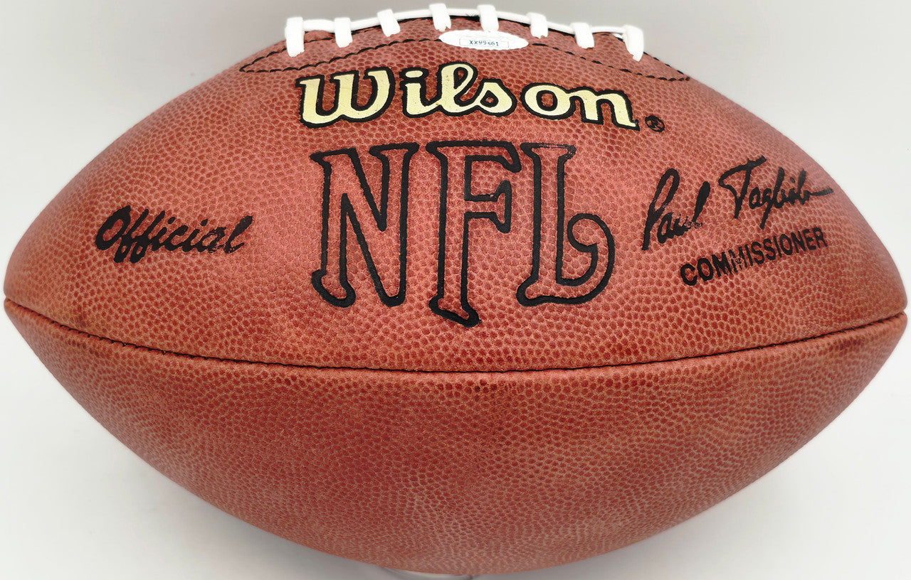 Derrick Thomas Autographed Official NFL Leather Game Football Kansas City Chiefs JSA #XX99561