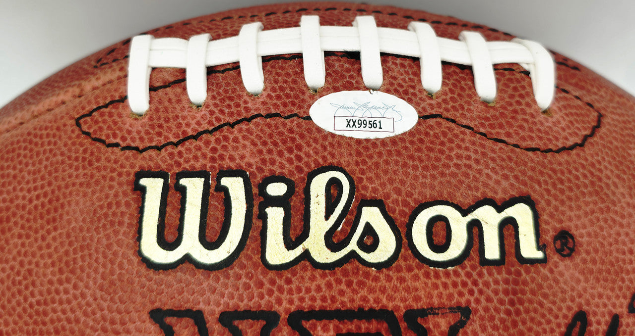 Derrick Thomas Autographed Official NFL Leather Game Football Kansas City Chiefs JSA #XX99561