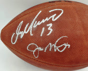 Joe Montana, John Elway & Dan Marino Autographed Official NFL Leather Game Football Beckett BAS #AB50946
