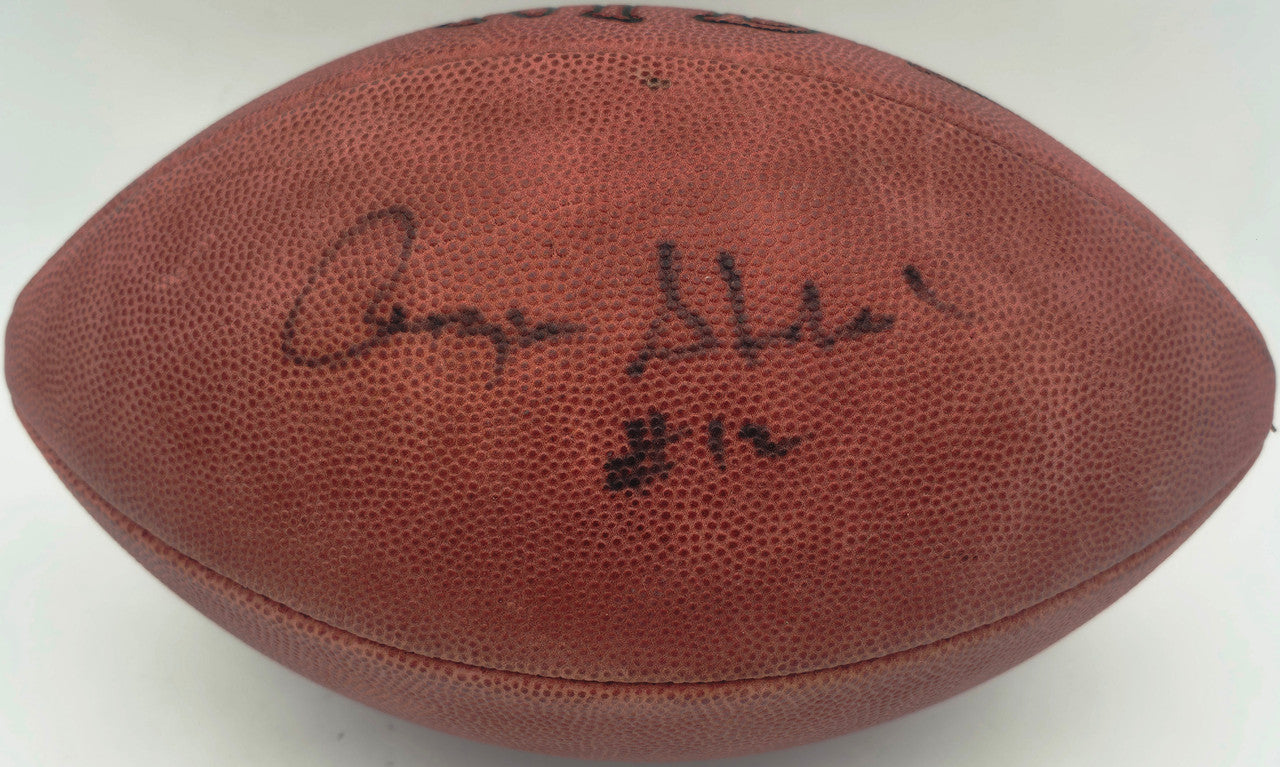 Roger Staubach Autographed Official NFL Leather Game Football Dallas Cowboys JSA #H73100