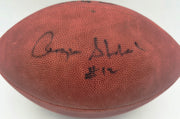 Roger Staubach Autographed Official NFL Leather Game Football Dallas Cowboys JSA #H73100