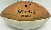 1966 NFL Champion Green Bay Packers Team Autographed Official Spalding Leather Football With 48 Signatures Including Vince Lombardi Beckett BAS #AE85553