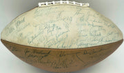 1966 NFL Champion Green Bay Packers Team Autographed Official Spalding Leather Football With 48 Signatures Including Vince Lombardi Beckett BAS #AE85553