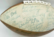 1966 NFL Champion Green Bay Packers Team Autographed Official Spalding Leather Football With 48 Signatures Including Vince Lombardi Beckett BAS #AE85553