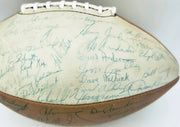 1966 NFL Champion Green Bay Packers Team Autographed Official Spalding Leather Football With 48 Signatures Including Vince Lombardi Beckett BAS #AE85553