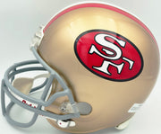 Jerry Rice Autographed San Francisco 49ers Gold Full Size Replica Helmet "SB XXIII MVP HOF 2010" #13/23 UDA Holo #SHO93568