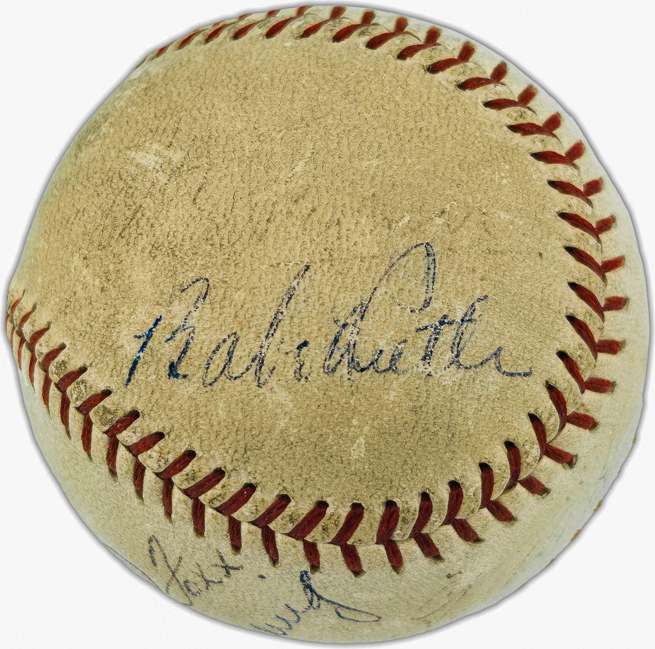 1930's Greats Autographed Official AL Baseball With 14 Signatures Including Babe Ruth, Lou Gehrig & Jimmie Foxx PSA/DNA #AP04956