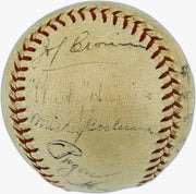 1930's Greats Autographed Official AL Baseball With 14 Signatures Including Babe Ruth, Lou Gehrig & Jimmie Foxx PSA/DNA #AP04956