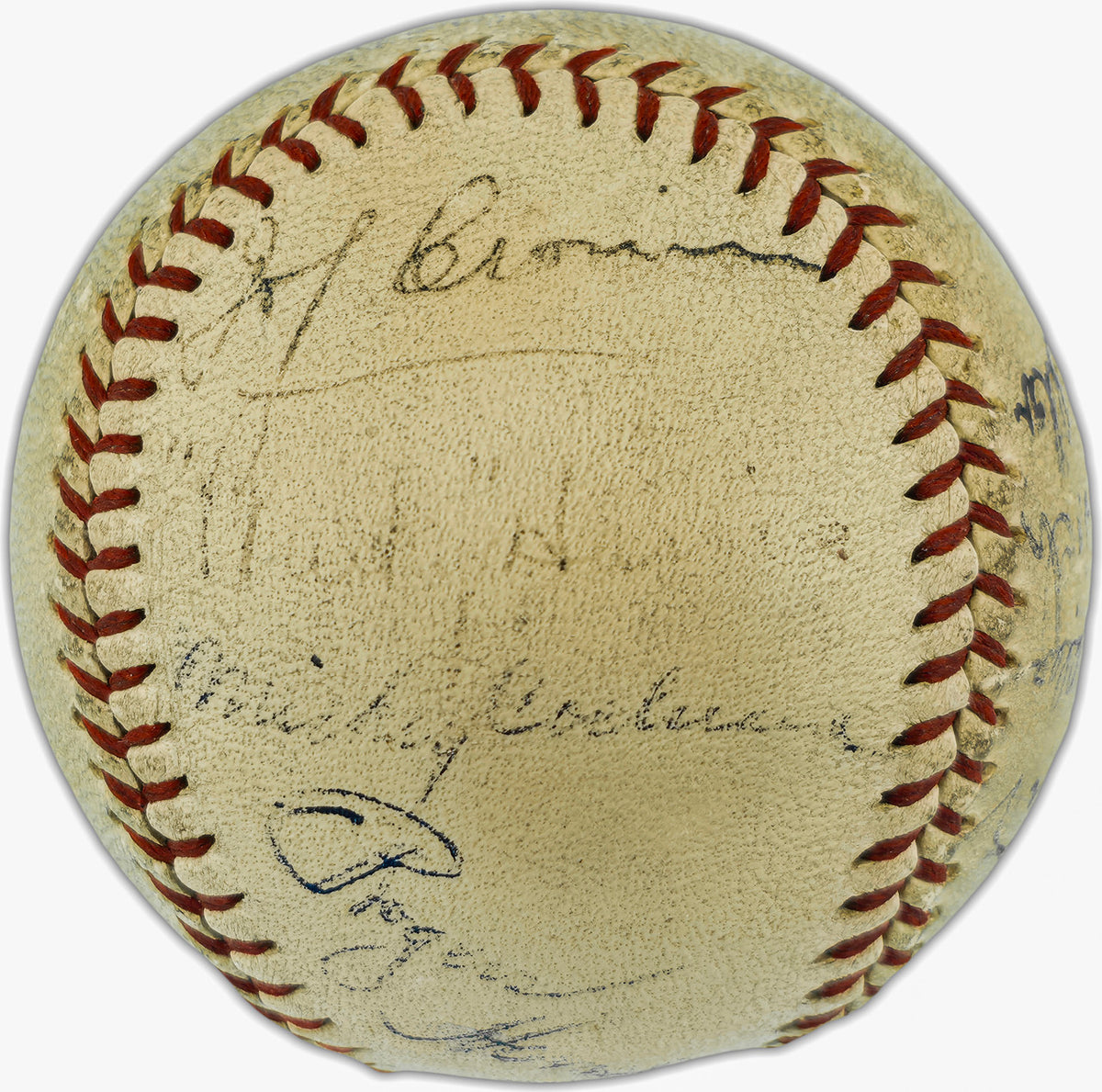 1930's Greats Autographed Official AL Baseball With 14 Signatures Including Babe Ruth, Lou Gehrig & Jimmie Foxx PSA/DNA #AP04956