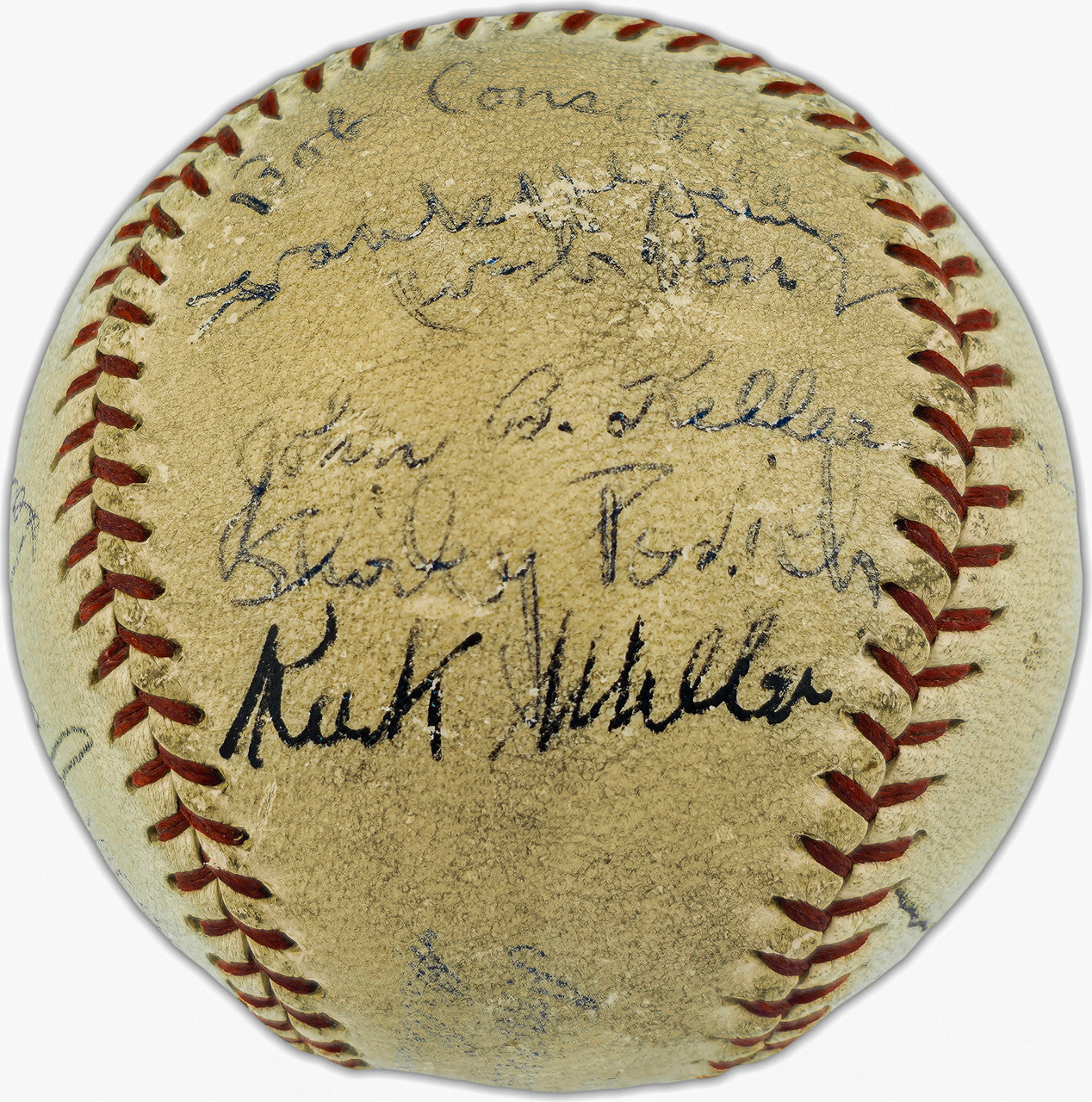 1930's Greats Autographed Official AL Baseball With 14 Signatures Including Babe Ruth, Lou Gehrig & Jimmie Foxx PSA/DNA #AP04956