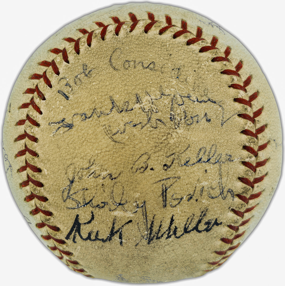 1930's Greats Autographed Official AL Baseball With 14 Signatures Including Babe Ruth, Lou Gehrig & Jimmie Foxx PSA/DNA #AP04956