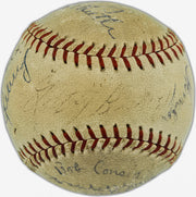 1930's Greats Autographed Official AL Baseball With 14 Signatures Including Babe Ruth, Lou Gehrig & Jimmie Foxx PSA/DNA #AP04956