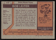 Bob Leiter Autographed 1973-74 Topps Card #117 Atlanta Flames SKU #258308