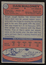 Dan Maloney Autographed 1974-75 Topps Card #172 Los Angeles Kings SKU #258319